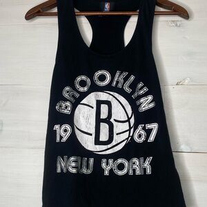 NBA Black Tank Top With Logo 1967 Brooklyn NY Size Small